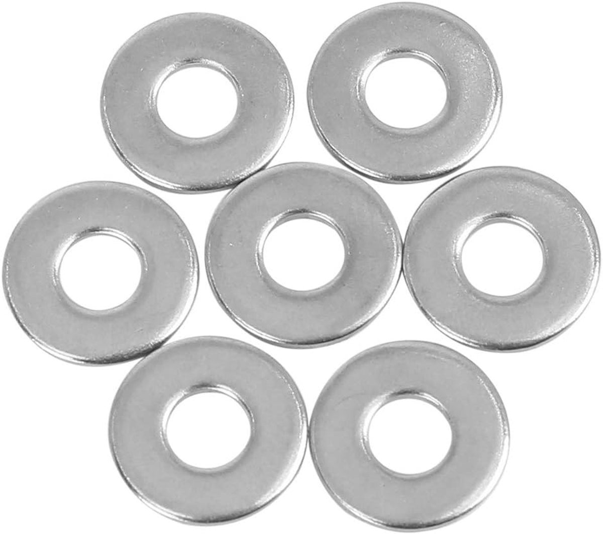 110 stuks roestvrijstalen autoafdichting, platte sluitring M6 x 16 x 1,5 mm