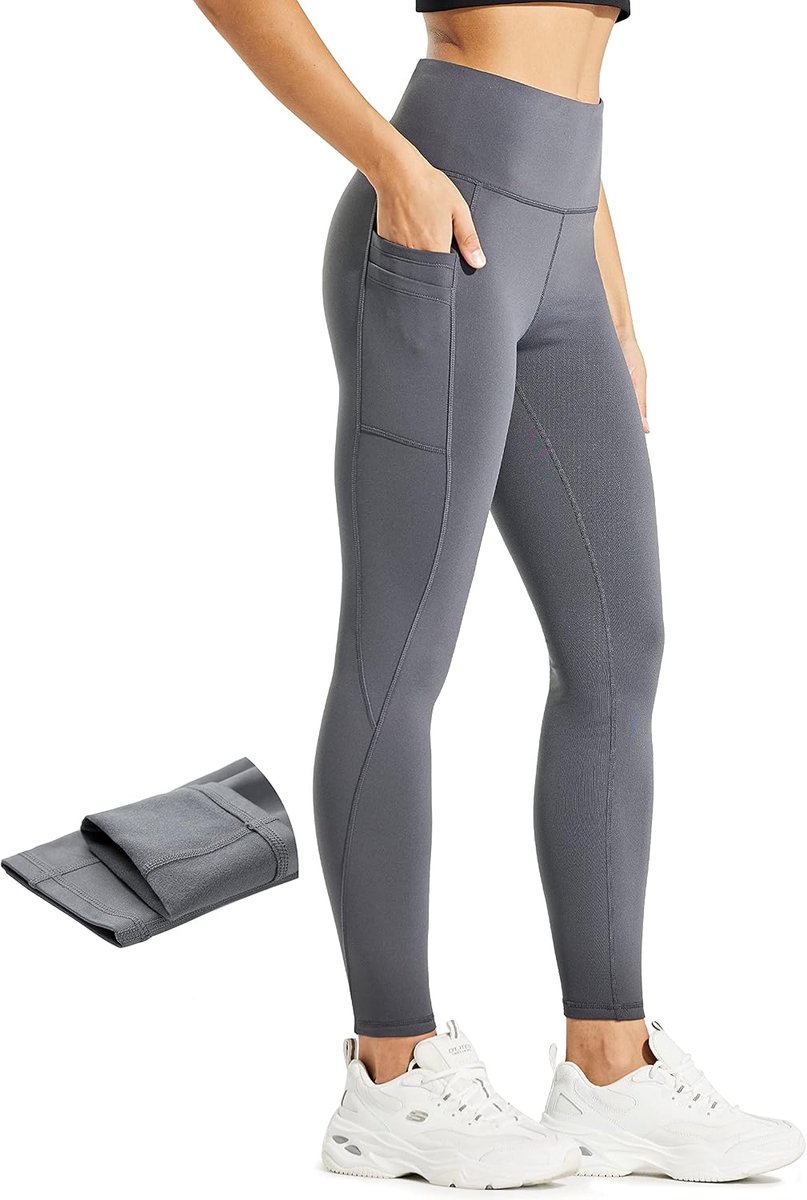 Legging Dames Waterdicht Hardlopen Sport Tights Yoga Broek Wandelbroek Sportbroek Training Broek en zakken