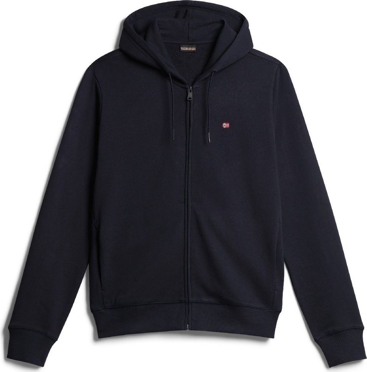 Napapijri Classic Blauwe Hooded Sweatshirt Met Borduurwerk