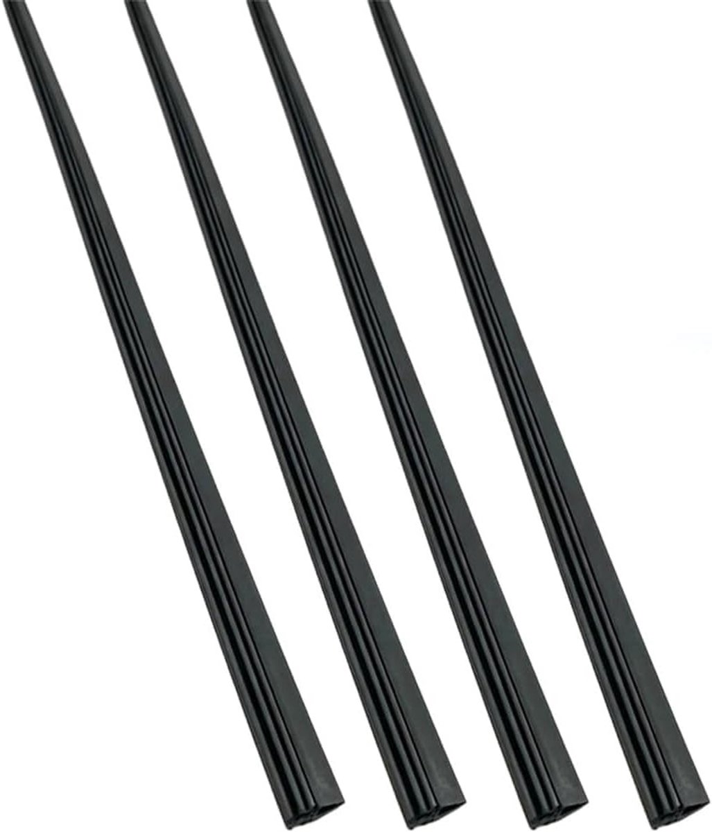 4 x ruitenwisserrubber, universeel, 80 cm, wisserrubber
