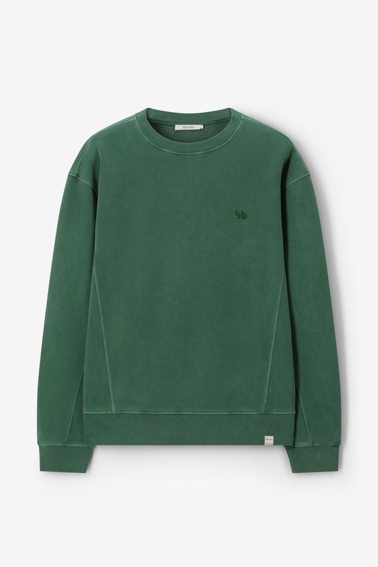 Donkergroene Sweater Met Embroidery