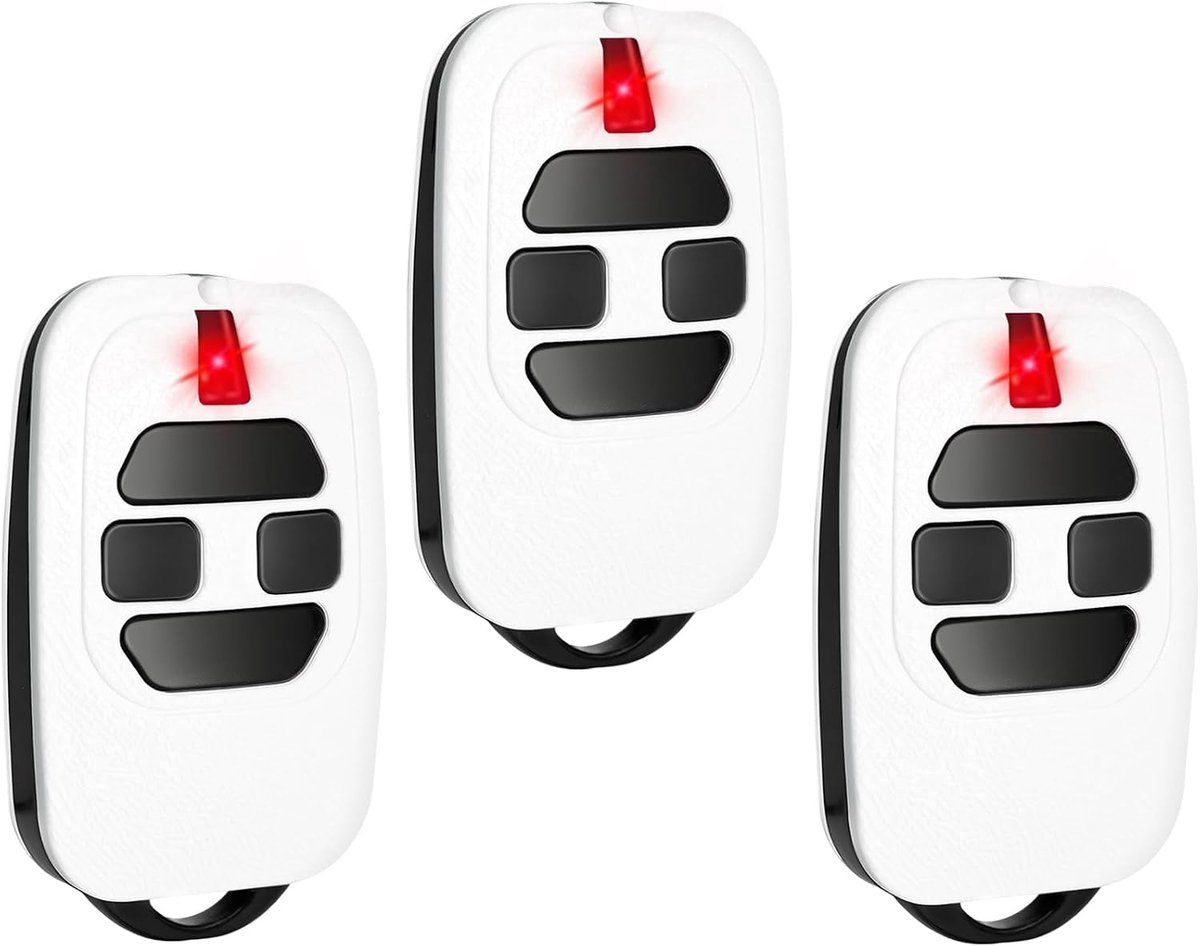 3-delige vervanging voor DEA-afstandsbediening, compatibel met DEA GTI2/4, GT2/4, MIO TR2N/4N, afstandsbediening met afstandsbediening, ledcodeselectie, praktische vervanging voor garagedeur