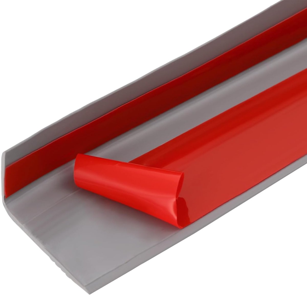 Antislipband voor trappen, 10 m, pvc, grijs, zelfklevend, meter trapprofiel