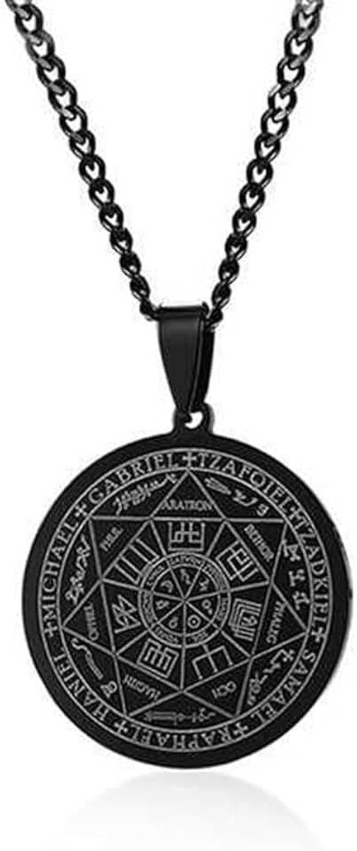 Schakelketting Mannen Zwart Seal of the Seven Archangels