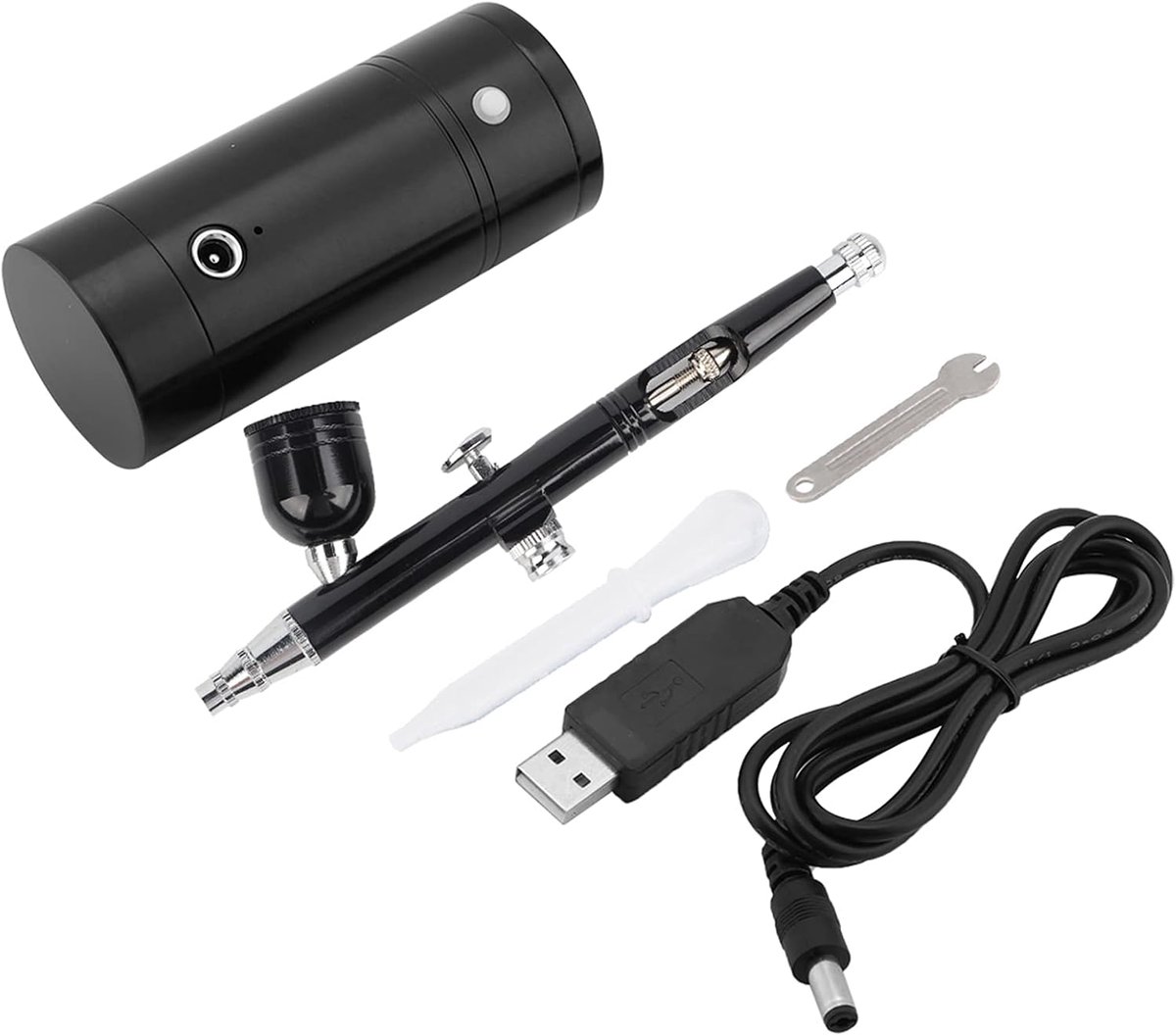 Spuitpistool Spuitpen 0,3 mm 7CC Capaciteit Mini-Airbrushkit Luchtpenseelpistool Voor Professioneel Kunstmodel Schilderen