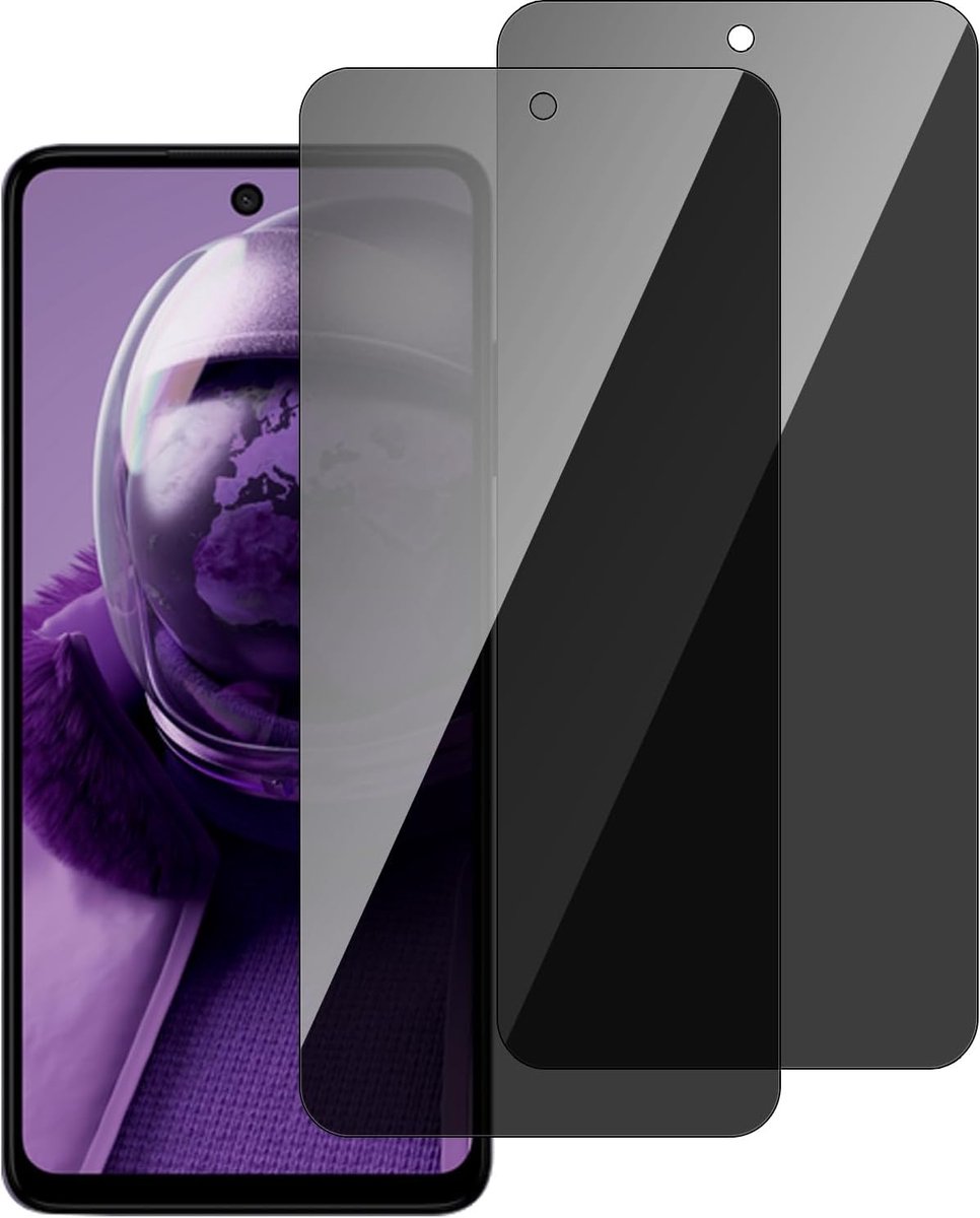 Chejuza Privacy Displaybeschermfolie voor HMD Pulse/Pulse+/Pulse Pro [2 stuks], hardheid 9H, volledige afdekking, anti-spy van gehard glas, HD-displaybescherming