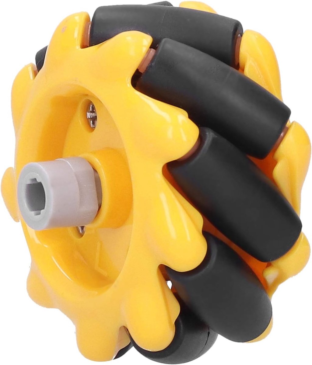 Wheel, ABS Rubber Mecanum Wheels Robot Car Kit, Large-Angle Drift Smart Robot Car Parts, DIY Toy Components voor TT-koppeling(Two pairs)