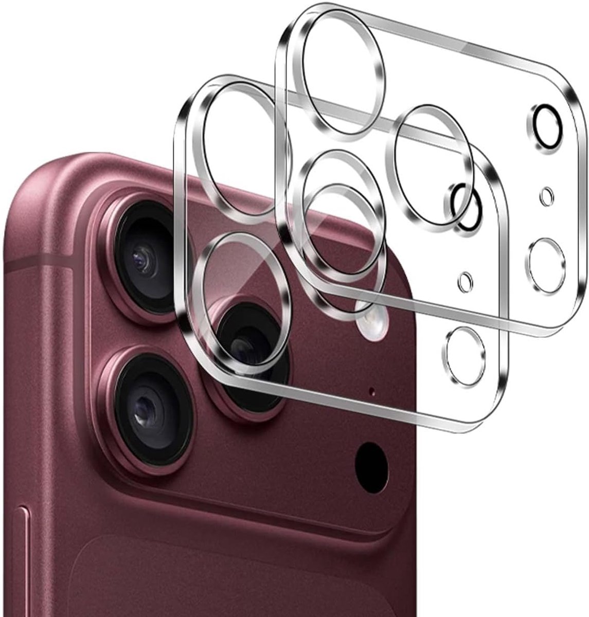 Lutree voor IP 18 Pro voor pantserglas camerabescherming, 2 stuks