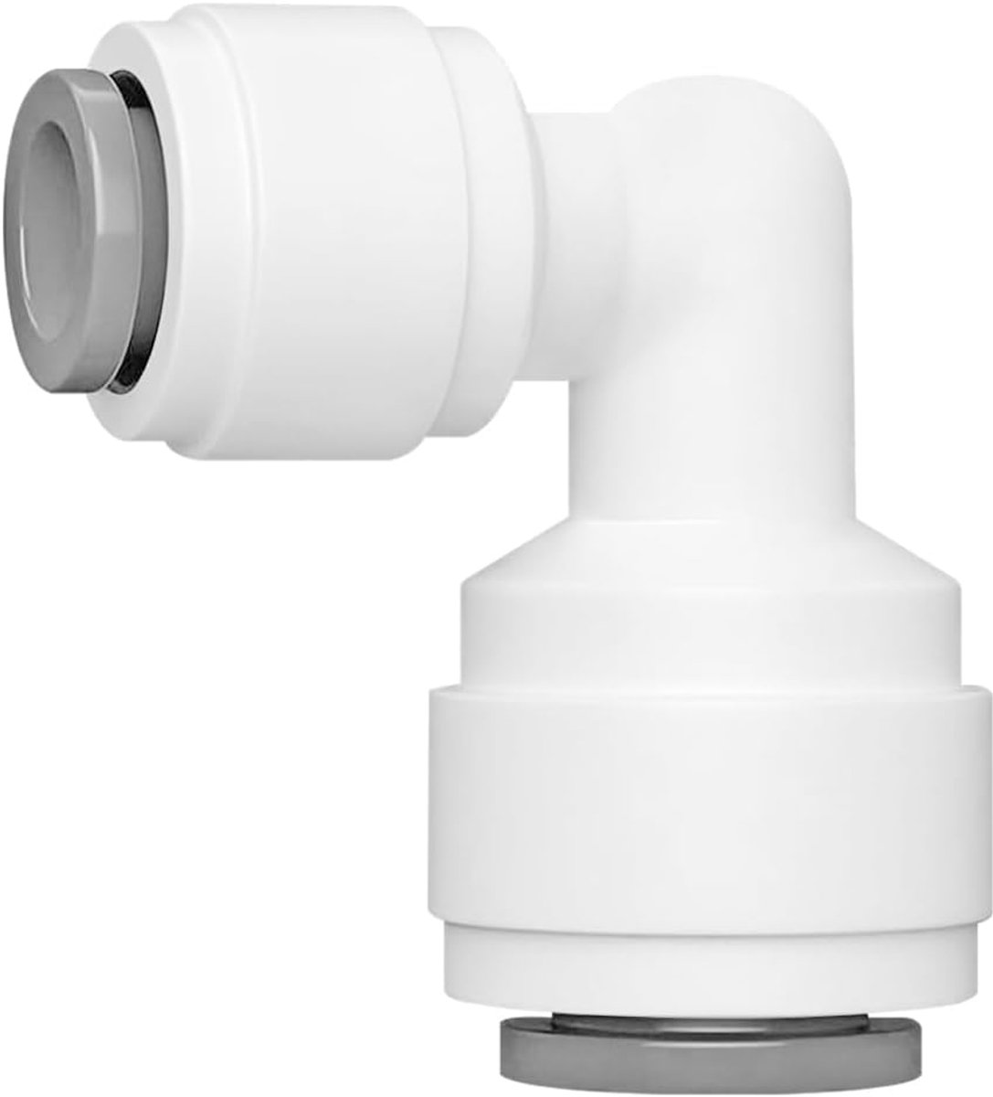 1 Stks Waterzuiveraar Fitting, 3/8" tot 1/4" Elleboog Push Fit Quick Connect, Ro Water Filter Fitting voor Drinkfonteinen, Filters