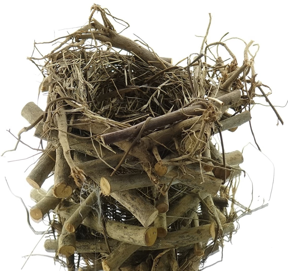 Scheulen paasnest 20 cm hout en stro