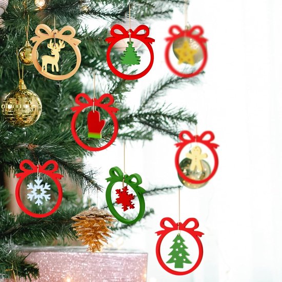 vormen voor Kerstmis, 3 stuks hangers, kerstvormen, kerstsneeuwvlok, dennenboom, sterren, elandhandschoenen, hangers, herbruikbaar, kerstdecoraties, doe-het-zelf gietvormen — afbeelding 5