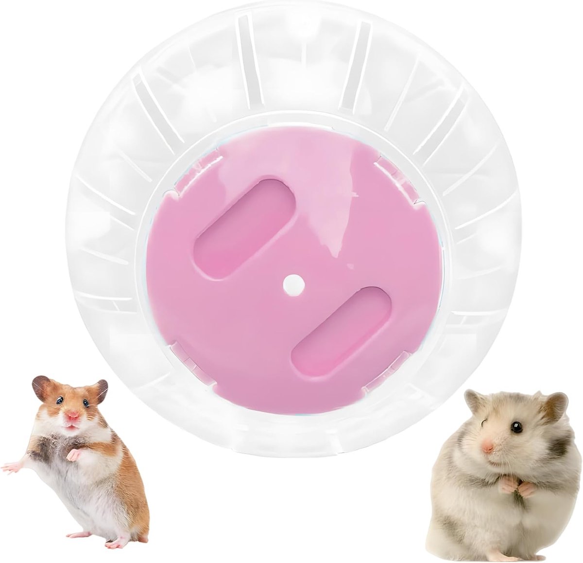 Run Ball, loopbal voor hamsters en muizen, 14,5 cm, kunststof, roze