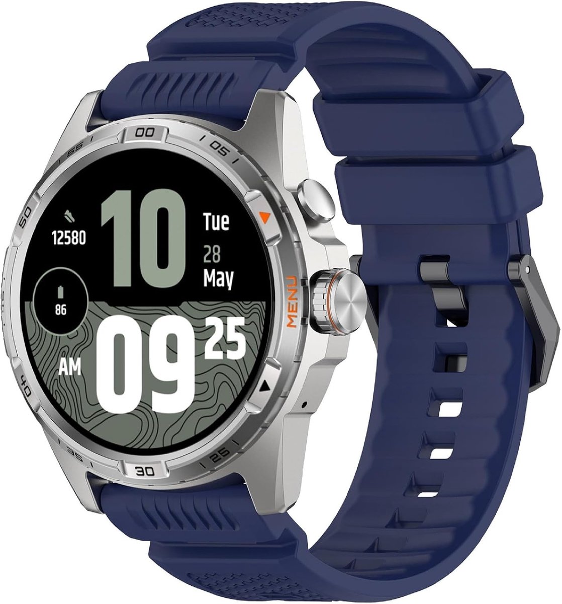 Horlogeband Geschikt voor Suunto 7/D5/9/9 BARO - Zacht Silicoon - Slijtvast en Ademend - Vervangband