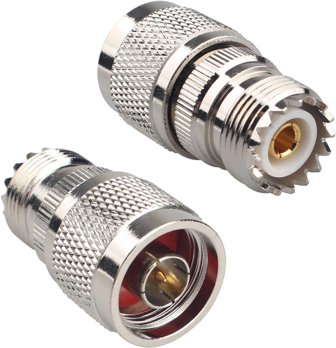 Coaxconnector N Male naar SO239 UHF Female - 2 stuks - RF-adapter - Geschikt voor antenne-installatie