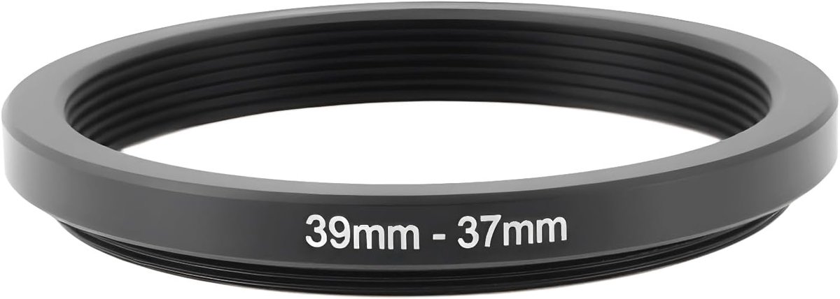 Filteradapterring 39mm naar 37mm - Metaal - Draaigeschikt - Voor filters en accessoires