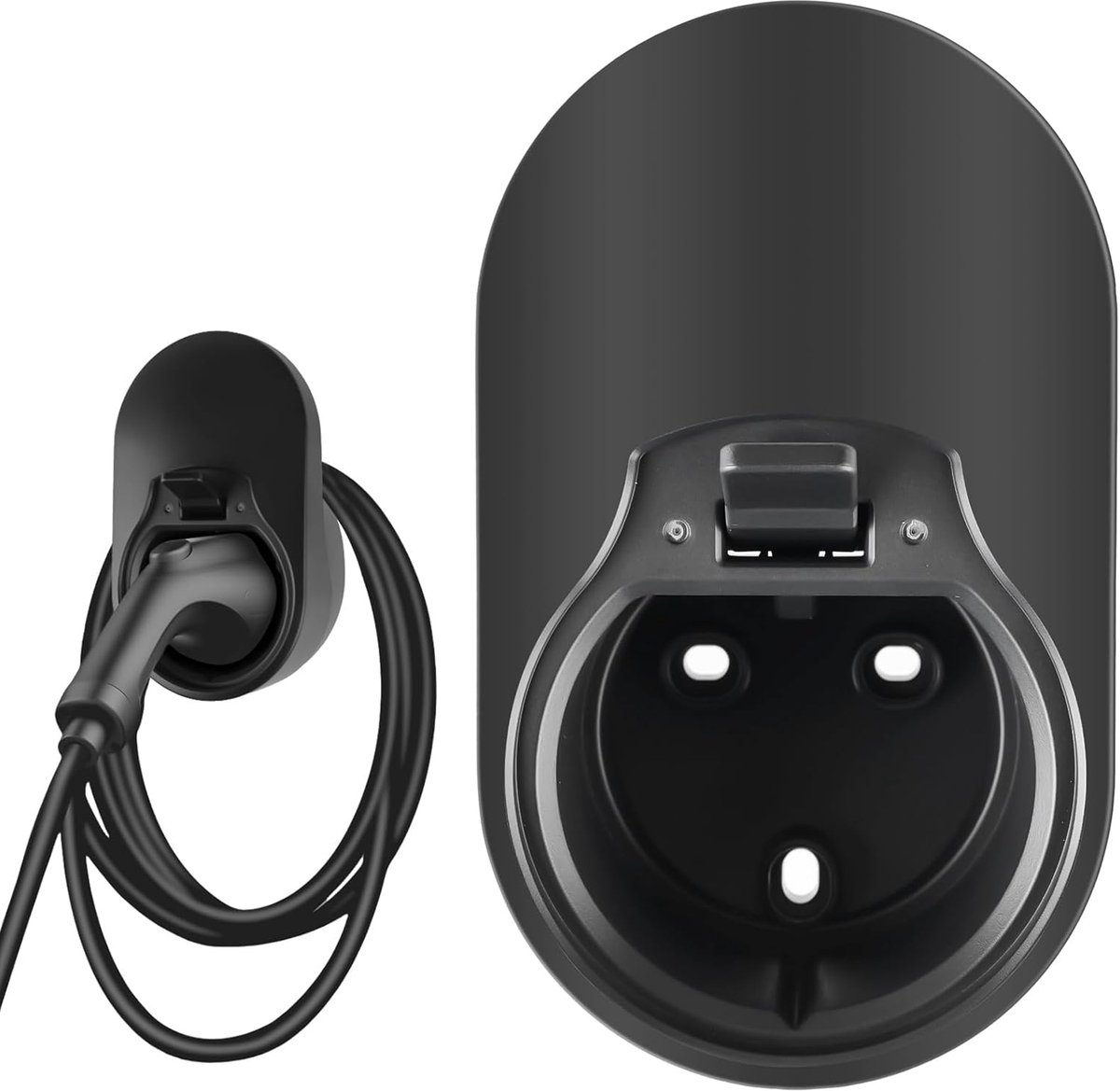 Opladerhouder - Muurbeugel - Organisator voor laadkabel - Geschikt voor elektrische auto laadstations