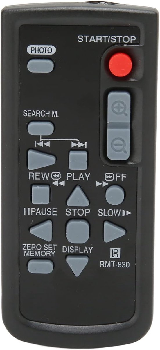 Afstandsbediening voor camcorders - vervangend model - stabiel en gevoelig - eenvoudig te gebruiken - comfortabel in de hand