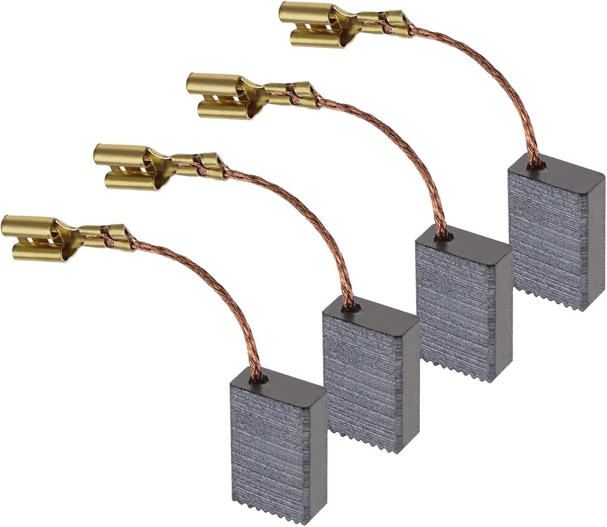 Koolborstels 15x10x5mm - Geschikt voor Milwaukee - Voor boormachine, slijpmachine en polijstmachine - 2 paar