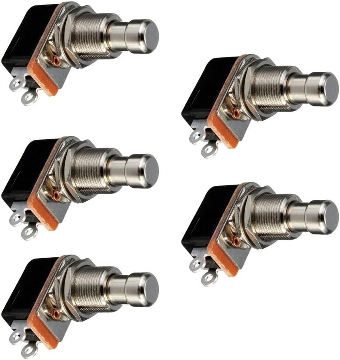 Effectpedaal 5 stuks - Metaal - True Bypass - Directe drukknop - Voetschakelaar