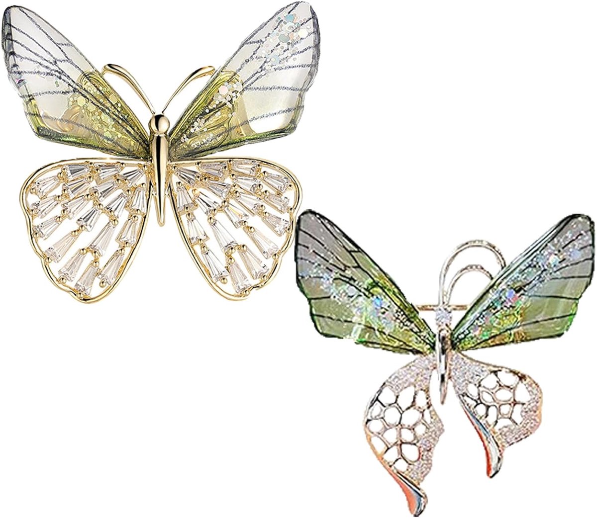 broche voor dames, kleine vintage kledingdecoratie, sjaal, clip, reversspeld, veiligheidsspeld, boeket voor hoed, pak, stropdas, bruiloft, 2 stuks