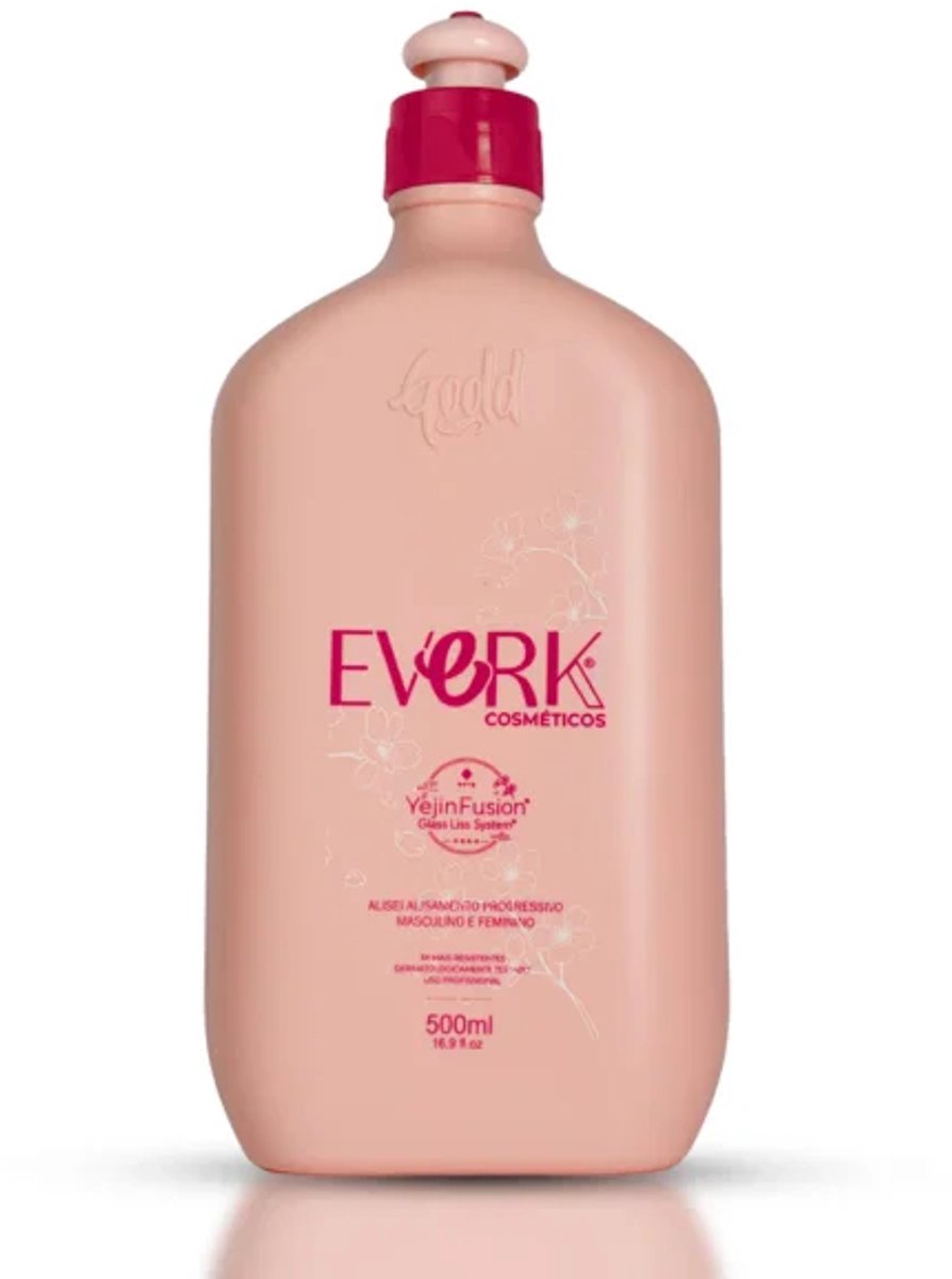 Gold Spell Everk Alisei progressieve gladmakende behandeling – formaldehydevrije Koreaanse Yejin Fusion-technologie voor glasachtige glans en controle over pluizig haar – 16.9 fl oz (500 ml)