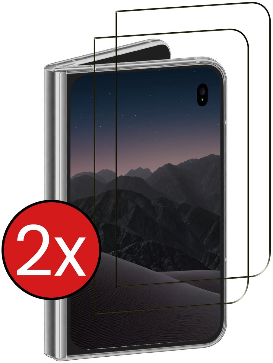 Screenprotector - 2 Stuks - Geschikt voor Apple iPhone Duo - Full Cover - Beschermglas - Gehard Glas - Tempered Glass - Screen Protector