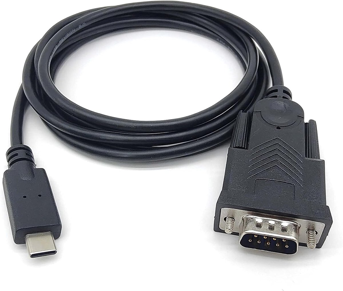 Seriële RS232-DB9 St/St 1,50m zwart