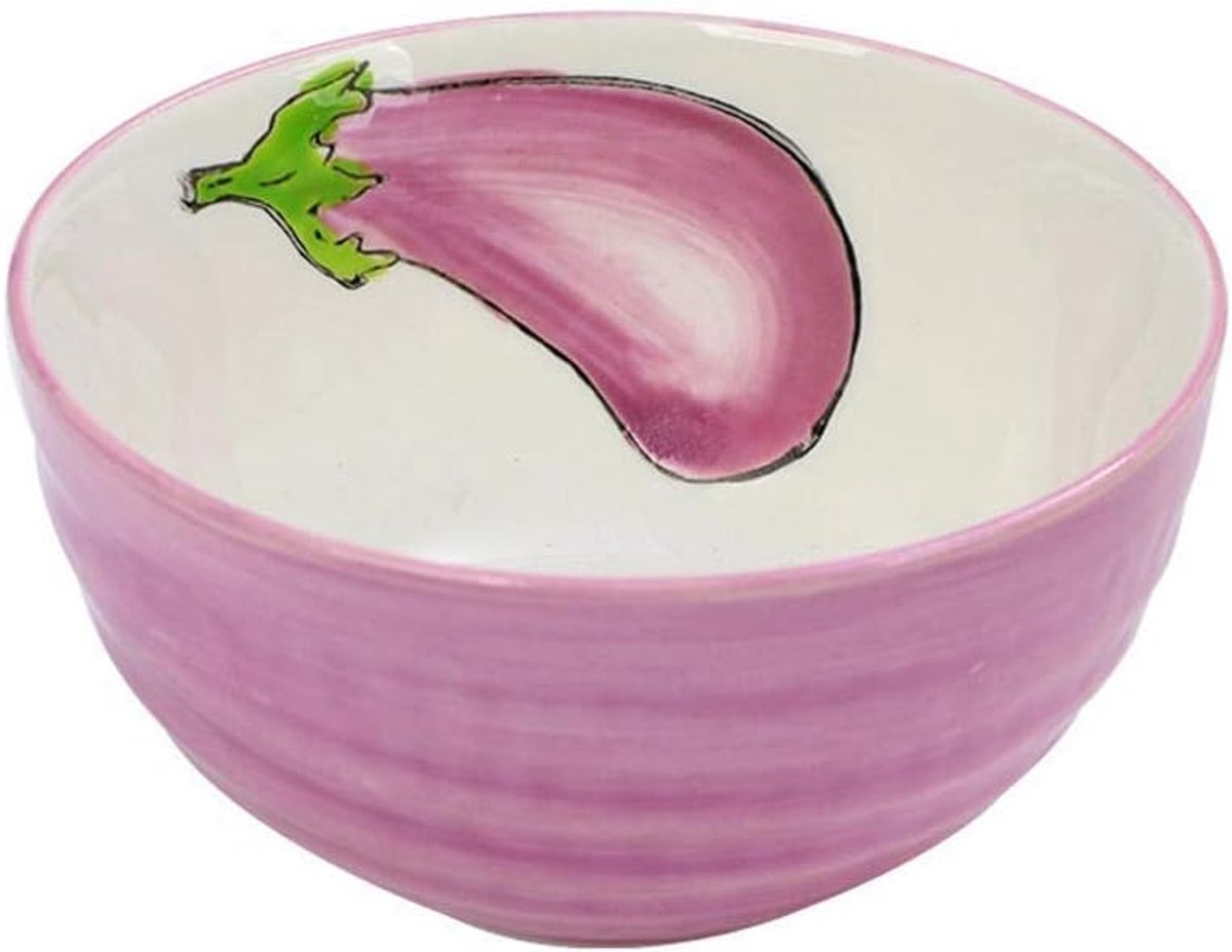 Gebakken rijstkom Salade Dessertkom Keramisch servies Magnetron Oven-Paars Aubergine
