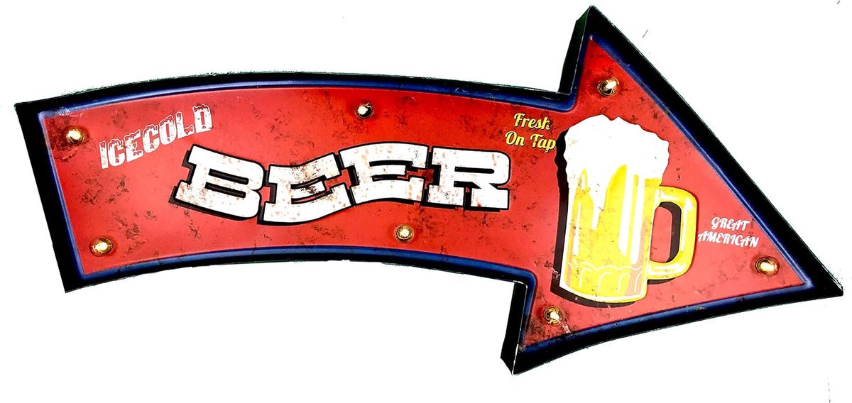 Vintage metalen bord kunsthandwerk accessoires decoratie huis (BEER)
