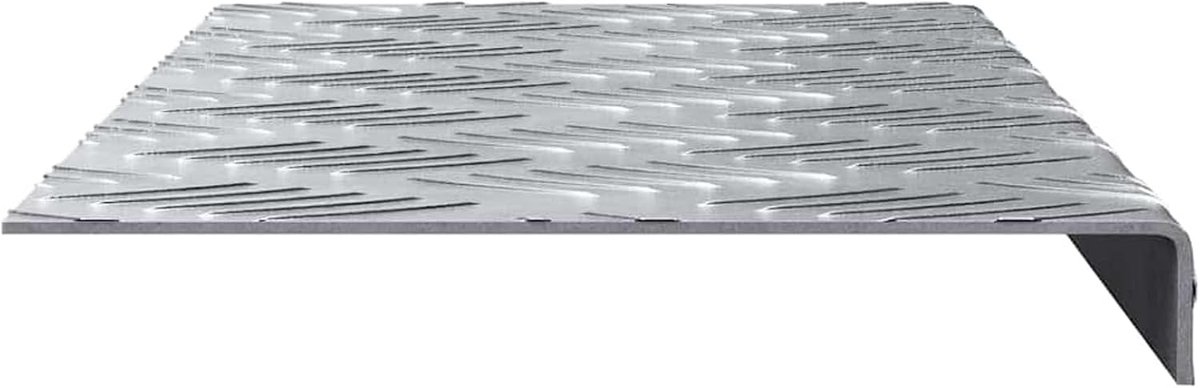 Aluminium traptreden, antislip, 60 x 18 cm, metaal, voor ingangen, gangen en buitenruimtes, 4104233