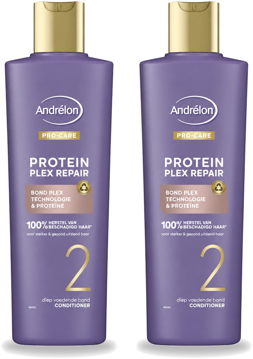 2 x Andrélon – Conditioner – Pro Care Protein Plex Repair – 250 ml - Bulkverpakking - 2 stuks