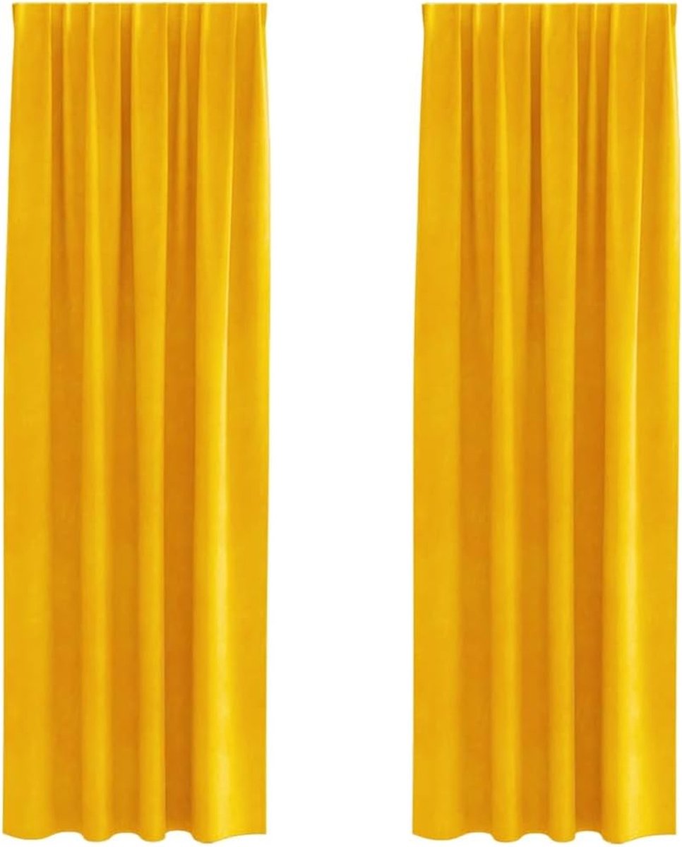Panelen, Zeer Efficiënte Zonwerende Raamgordijnen voor Slaapkamer, Woonkamer (140 x 260 cm met ingenaaide tape)