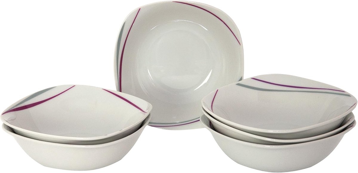 Set van 6 mueslischaaltjes Caviano 16 cm