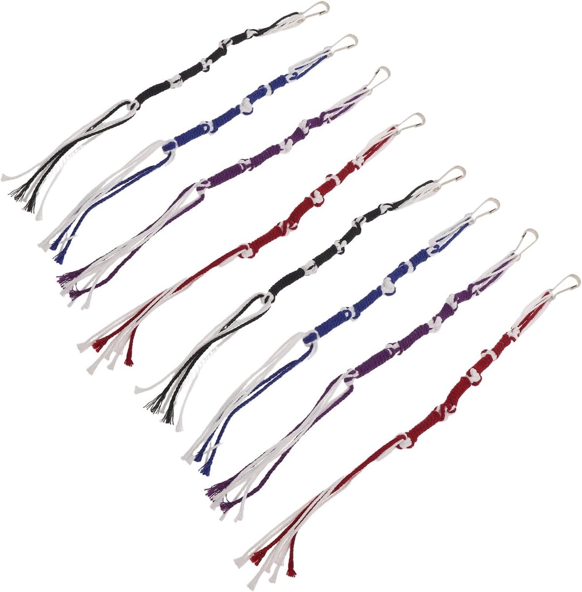8 Stuks Delige Set Tallit Tzitzit Strings in Traditionele Gebedssjaal Franjes voor Joodse Religieuze Kleding Vervanging Eenvoudig Te Bevestigen Geschikt voor Talliet Broek
