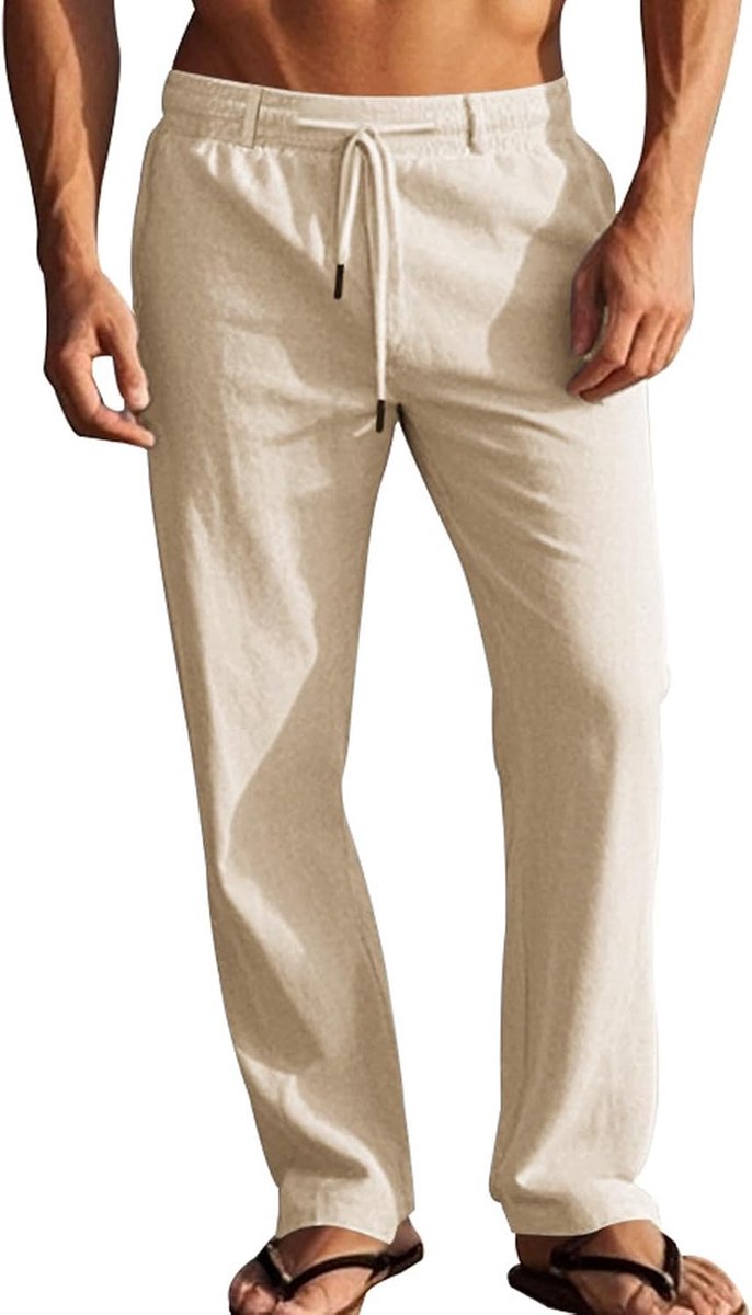 Broek Zomer Katoen Linnen Broek Lichtgewicht Yoga Zomer Grote Maat Elastische Sportbroek M-2XL