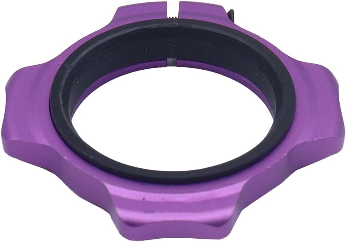 29 mm fiets crankset legering trapas instelling kettingblad fijne afstemming schroef trapas voorspanning regelaar voorspanning lock ring, paars