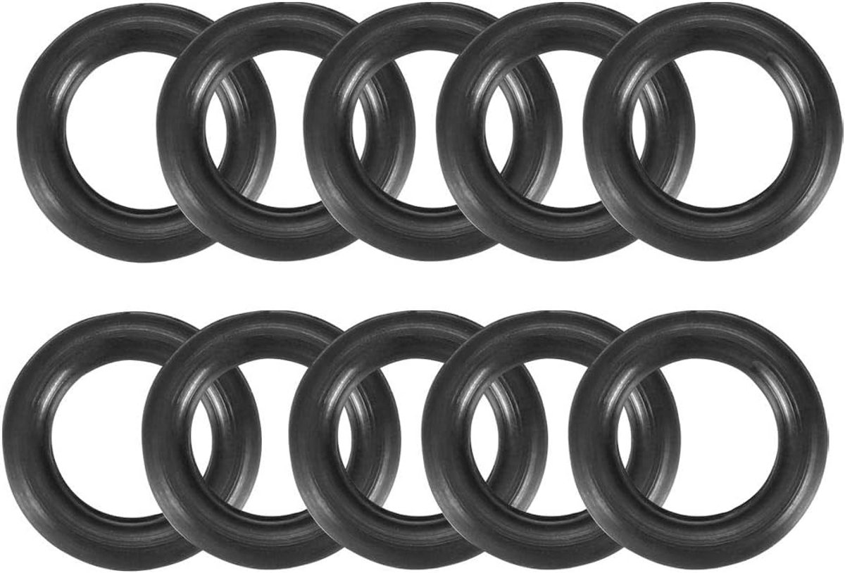 15 mm x 9 mm x 3 mm Zwart Rubber O Vorm Ringen Olie Seal Pakking Washer 10 Stks
