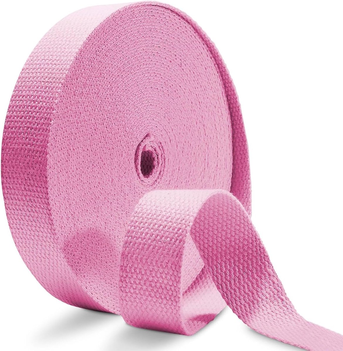 25 mm katoenen gordel, polypropyleen riemen, naadband voor het naaien, voor rugzakken, naaien, zakband, doe-het-zelf, knutselen, breien, verpakkingen, roze