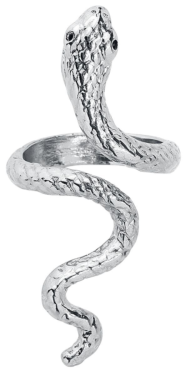etNox Snake Dames Ring - zilverkleurig - L