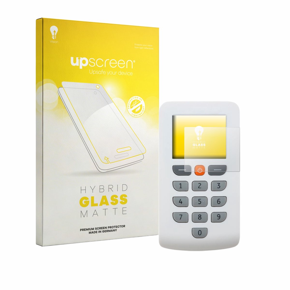 upscreen - Screenprotector voor ING photoTan-Generator - Folie Beschermfolie Beschermglas matte