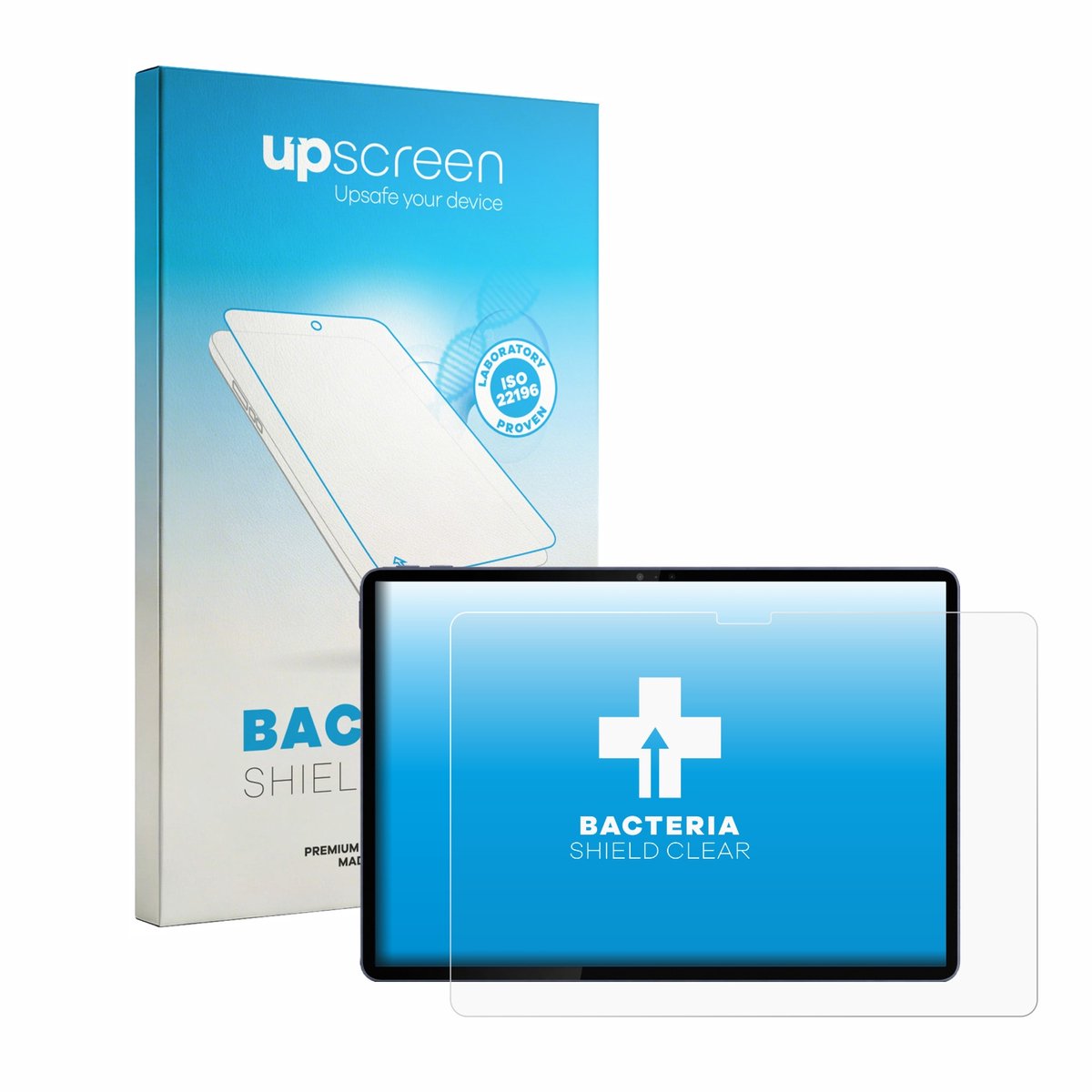 upscreen - Screenprotector voor Lenovo Yoga Tab Gen 2 - Folie Beschermfolie transparant antibacterieel