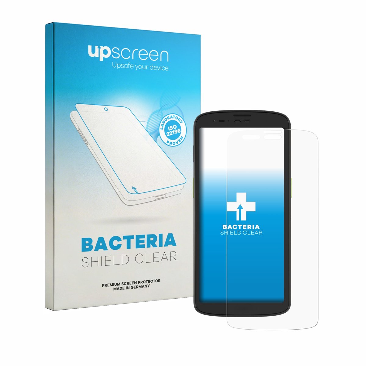 upscreen - Screenprotector voor Zebra TC201 - Folie Beschermfolie transparant antibacterieel