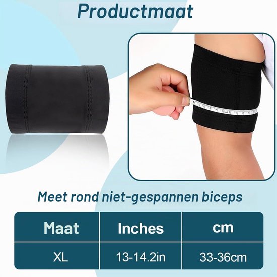2 stuks compressiearmen, onderarmbandage, glucosesensor, bescherming armband Libre, Medtronic, Dexcom of Omnipod, comfortabele herbruikbare diabetische band (XL, zwart) — afbeelding 5