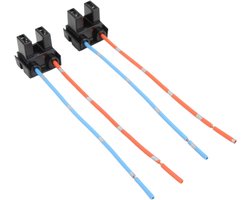 Koplampfitting voor Geselecteerde Modellen H7 477, Aansluiting voor Koplampreparatie, Kabelboom Rood Koperen Hittebestendigheid, 2 Stuks