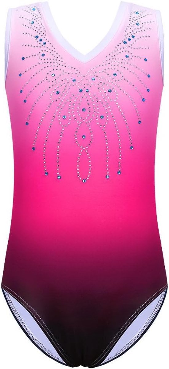 sportpak voor meisjes, blauw, veranderend, glanzend, voor dans, ballet, gymnastiek, kleine meisjes