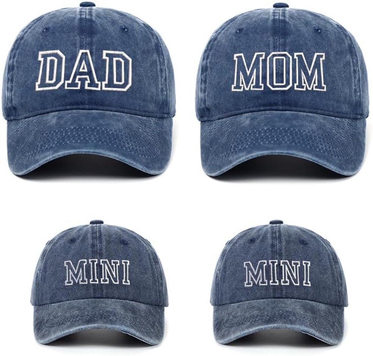 Honkbalpet DAD Mama MINI Ouder-Kind Baseball Caps Unisex Vintage Basecap Klassieke Katoenen Baseball Cap Verstelbare Baseballpet Familie Hoed Set voor Outdoor