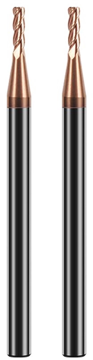 2,0 x 50 mm x 2, HRC 55, TiSiN-gecoat, 4 fluiten, high-performance CNC-frees voor metaal, gietijzer, roestvrij staal en gelegeerd staal