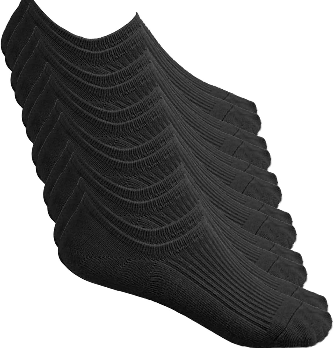 Sokken voor mannen en vrouwen, korte sokken, antislip, ademend, van katoen, voor platte mocassins, sneakers, 6 paar