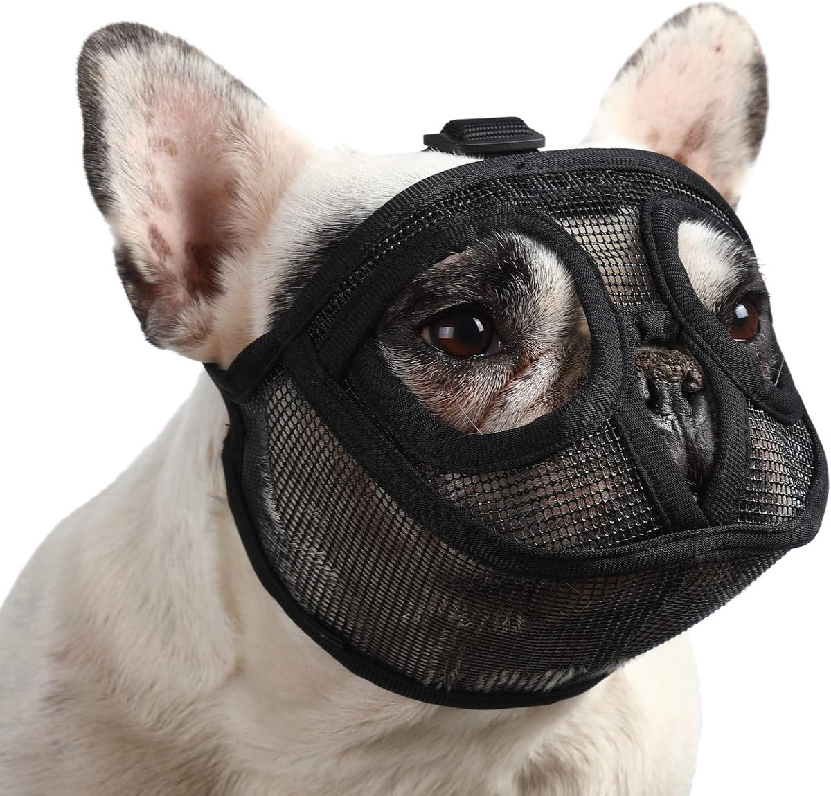 Mesh Korte Snuit Hondenmuilkorf voor Bulldog-training