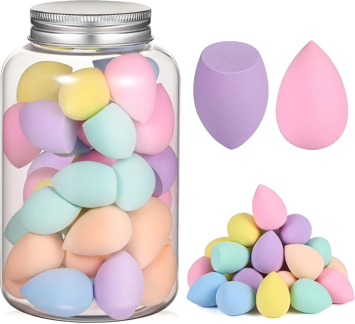 Sponsjes, set van 41 stuks, latexvrije beauty-blender